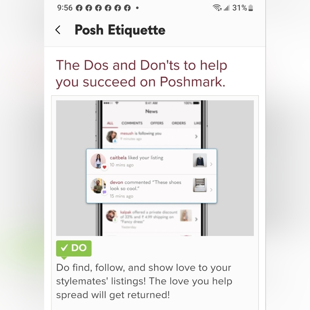 POSH Etiquette!!!!! Please read